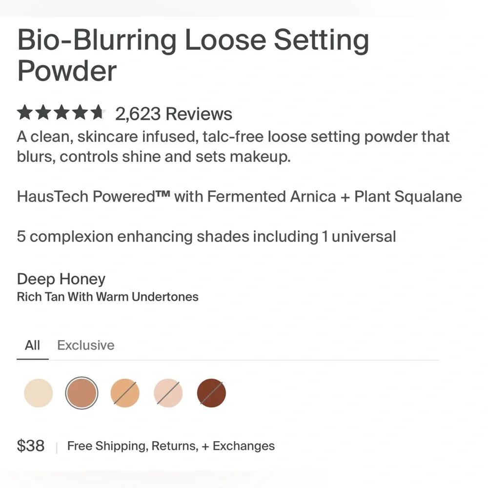 Haus Labs Bio-Blurring Loose Setting Powder YOU PICK